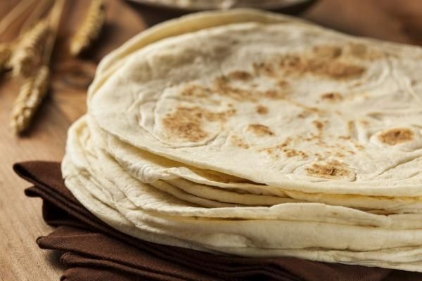 Tortilla de trigo mexicana: 5 pasos